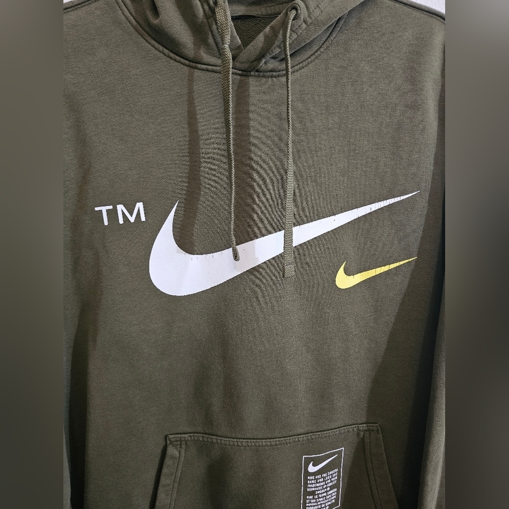 Nike TM Swoosh Hoodie Medium Green - Picture 3 of 8